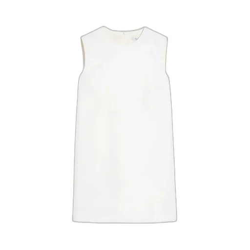 Wool Canvas Sleeveless Dress