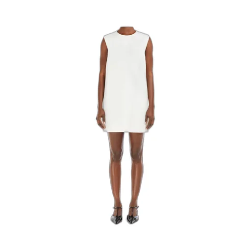 Wool Canvas Sleeveless Dress