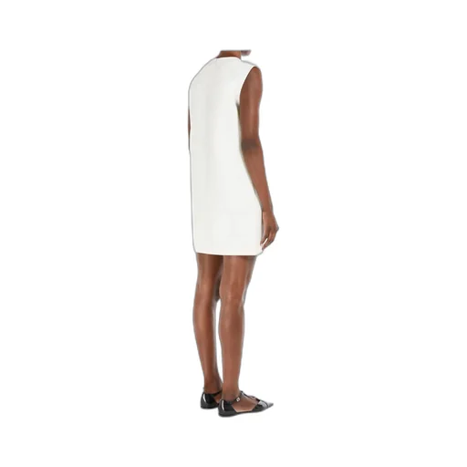 Wool Canvas Sleeveless Dress