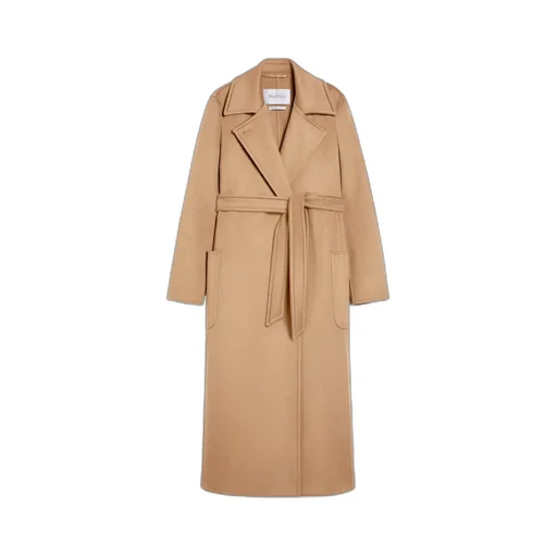 Button Detailed Belted Coat