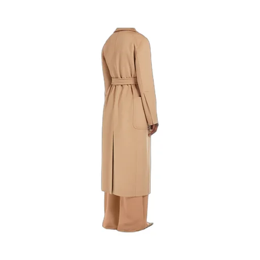 Button Detailed Belted Coat