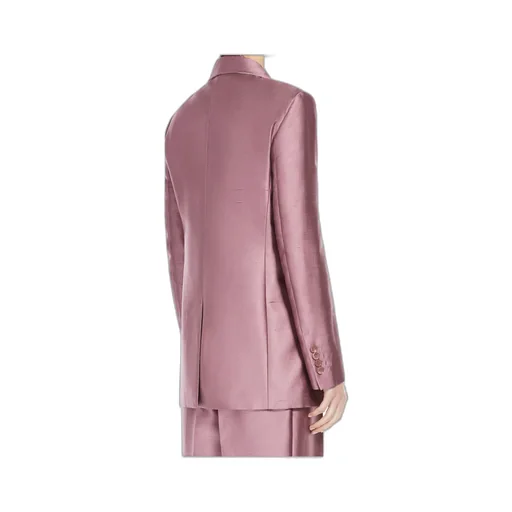 Metallic-Effect Single-Breasted Jacket