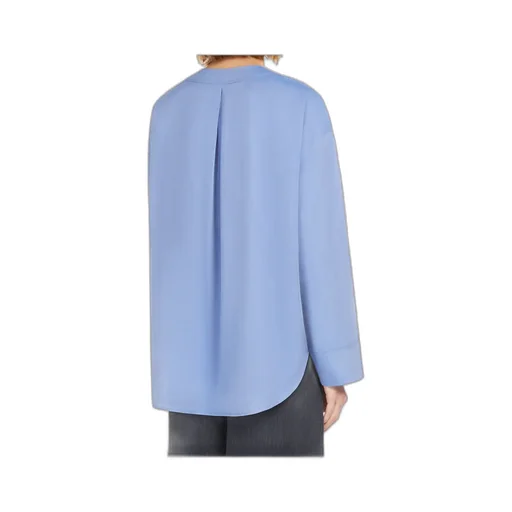 Cotton Canvas V-Neck Shirt