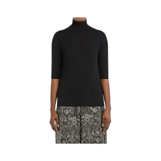 High Neck Half-Sleeved Jumper
