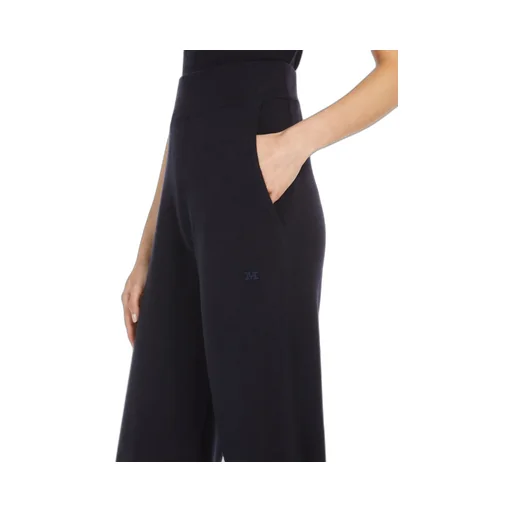 Wide-Leg Wool Yarn Trousers