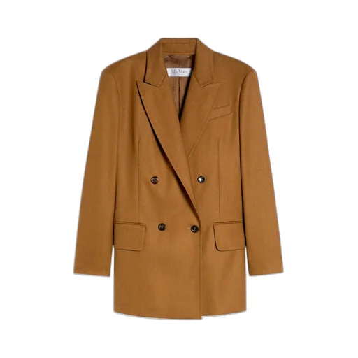 Double-Breasted Long-Sleeved Jacket