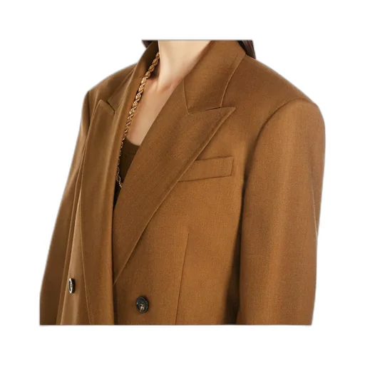 Double-Breasted Long-Sleeved Jacket