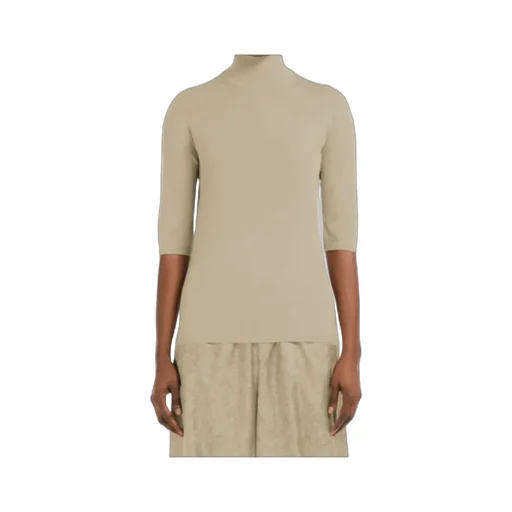 Cecina High Neck Half-Sleeved Jumper