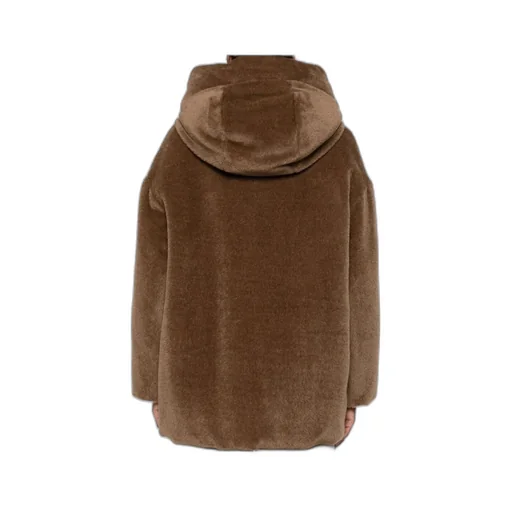 Alpaca And Wool Blend Hooded Jacket
