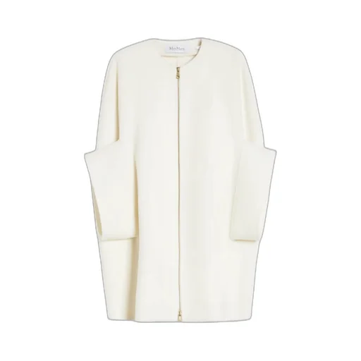 Zip-Up Crewneck Short-Sleeved Coat