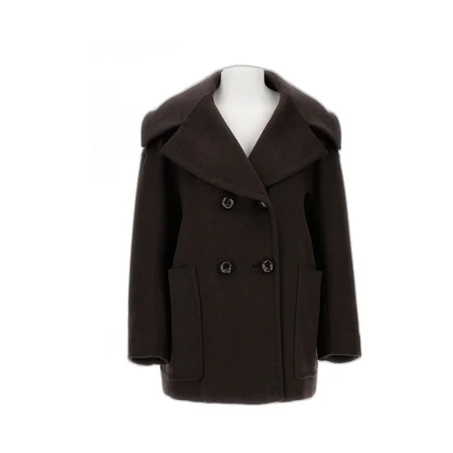 Mario Double-Breasted Long-Sleeved Coat