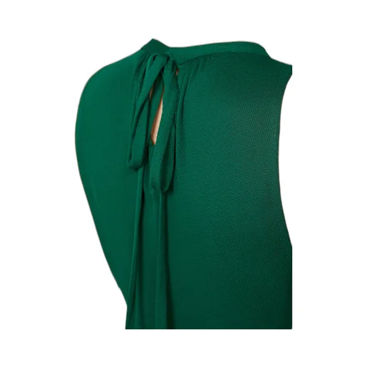 Long Mesh-Jersey Dress