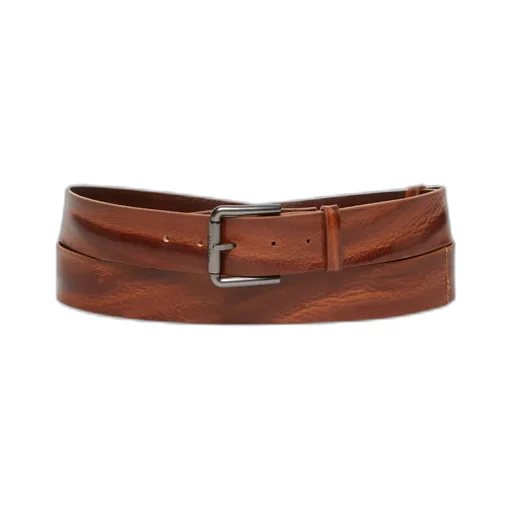 Logo-Engraved Buckle Belt