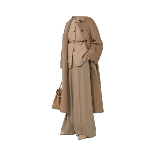 Pleated Wide-Leg Trousers