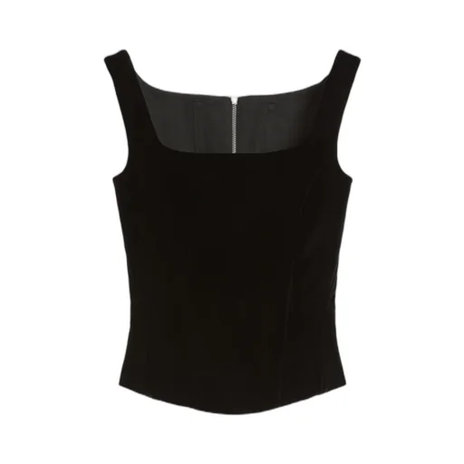 Velvet Bustier Top