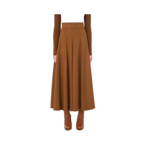 Pleated Midi Skirt