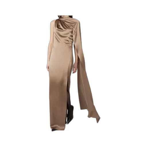 One-Shoulder Dress In Satin