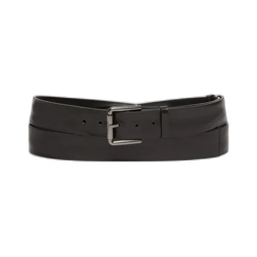 Logo-Engraved Buckle Belt