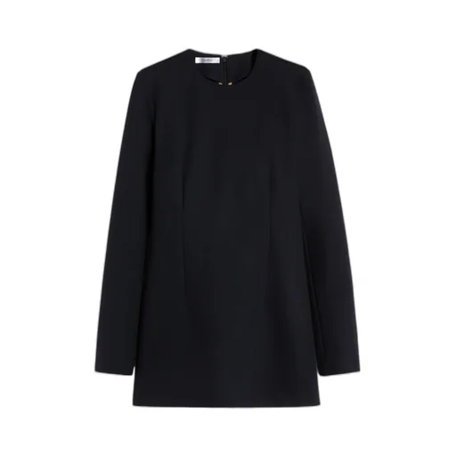 Gabardine And Jersey Dress