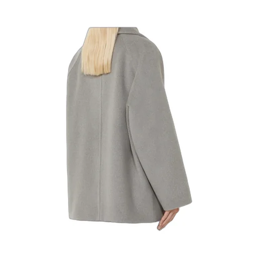 Double-Breasted Long-Sleeved Coat