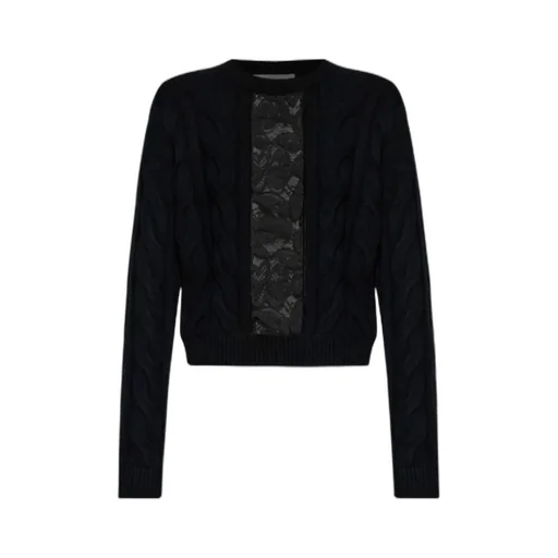Wool And Cashmere Jumper With Lace