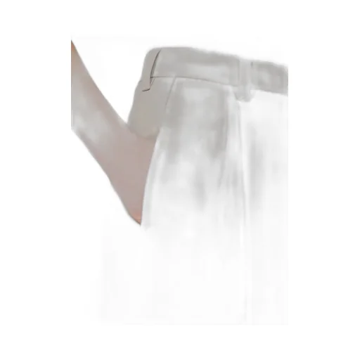 Stretch Drill Wide-Leg Trousers