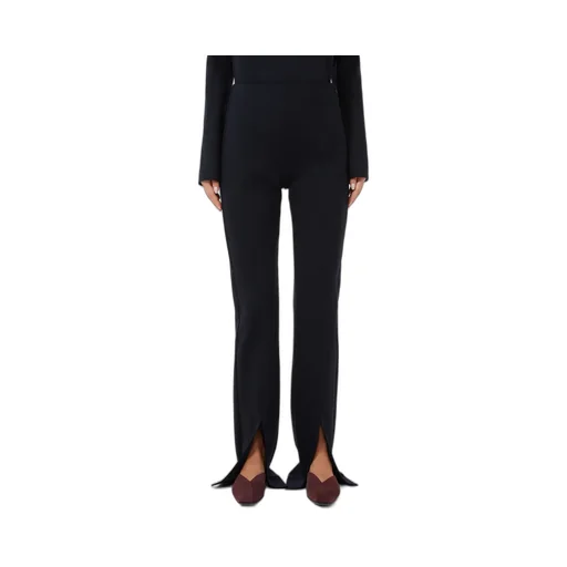 Gabardine And Jersey Trousers