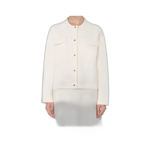 Boxy-Fit Stretch Viscose Jacket