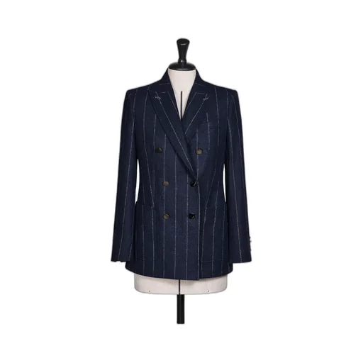 Riom Double-Breasted Striped Blazer