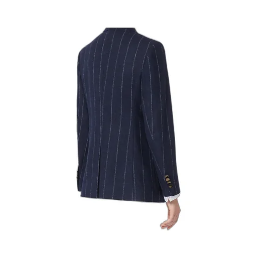 Riom Double-Breasted Striped Blazer
