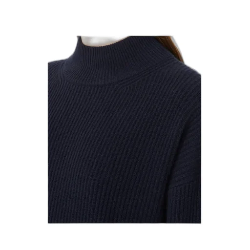 Mock Neck Ribbed Jumper