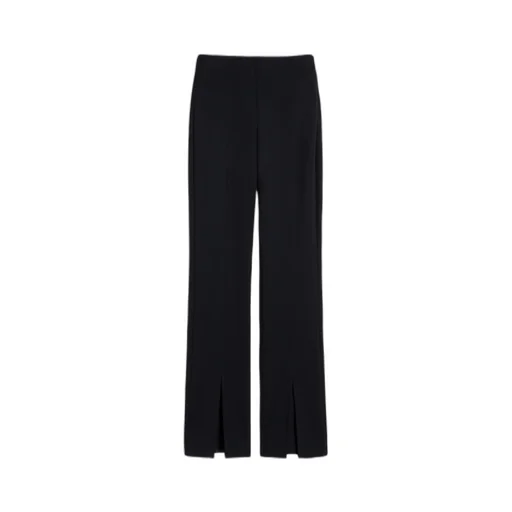 Gabardine And Jersey Trousers