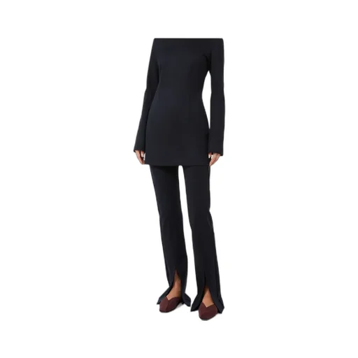 Gabardine And Jersey Trousers