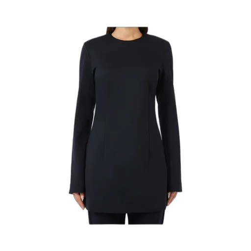 Gabardine And Jersey Dress
