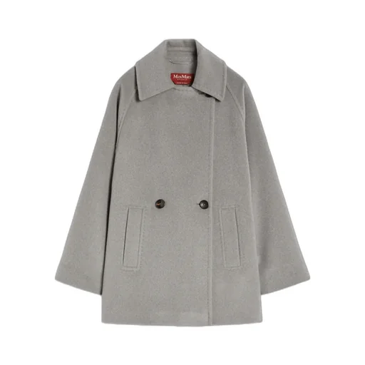 Double-Breasted Long-Sleeved Coat