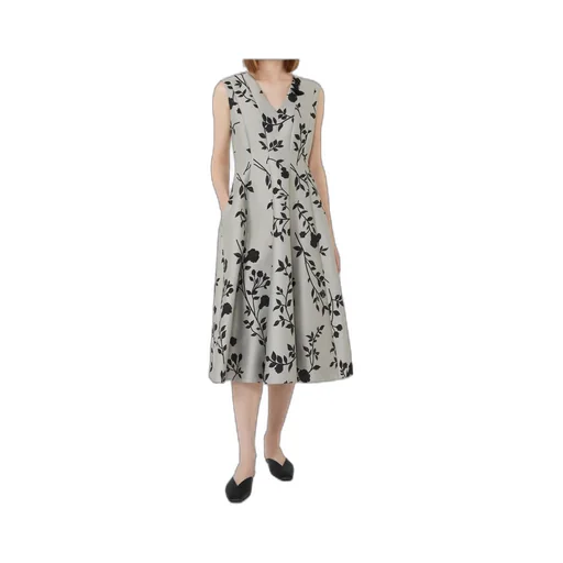 Cotton-Blend Jacquard Dress