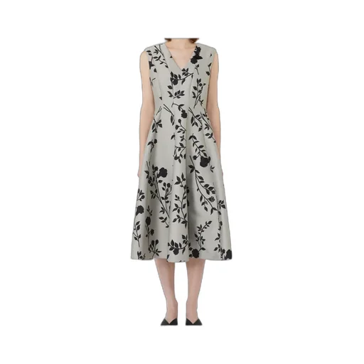 Cotton-Blend Jacquard Dress