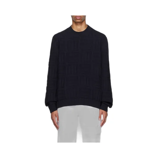 Geometric-Pattern Long-Sleeve Jumper