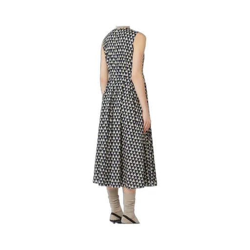 Printed Voile Midi Dress