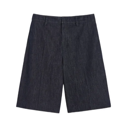 Indigo Denim Bermuda Shorts