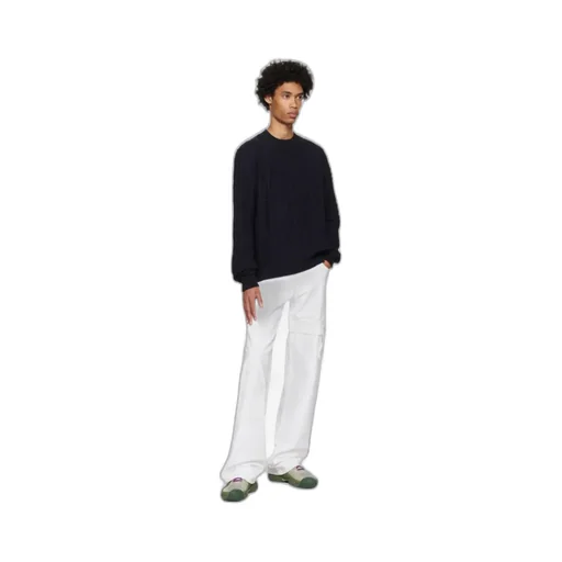 Geometric-Pattern Long-Sleeve Jumper