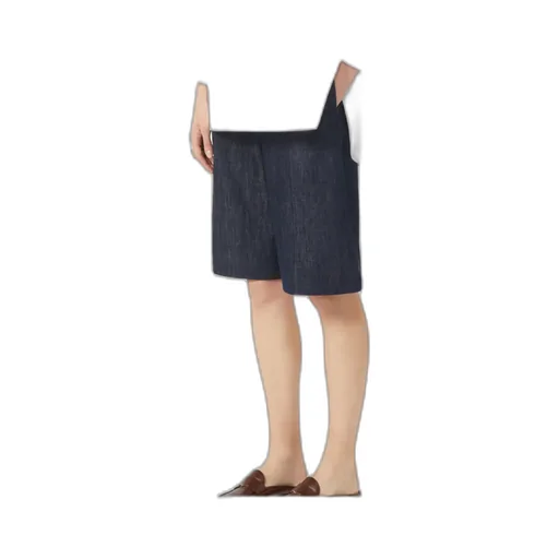 Indigo Denim Bermuda Shorts