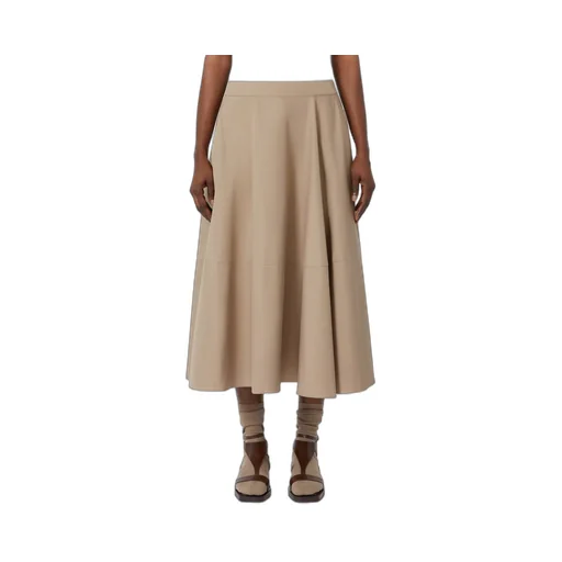 Long Cotton Poplin Skirt