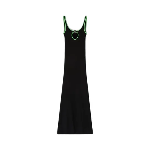 Heart Hole Sleeveless Long Dress