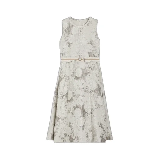 Sleeveless Jacquard Dress