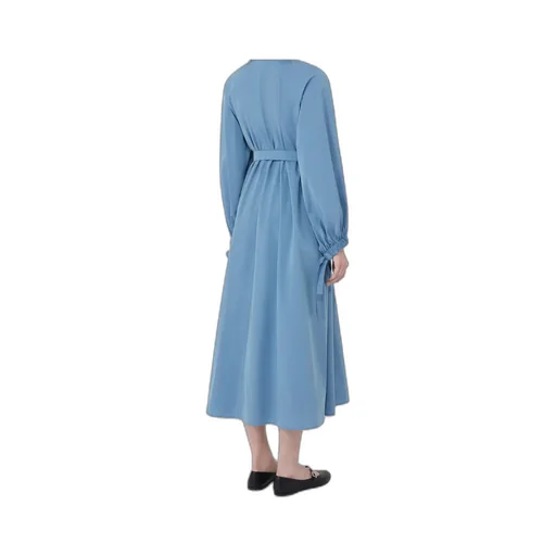 Long Taffeta Shirt Dress