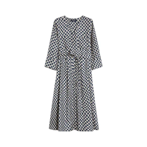 Printed Silk Shirt Dress
