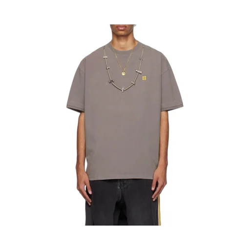 Necklace Embellished Crewneck T-Shirt