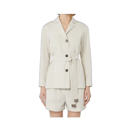 Cotton Shirt With Belt Detail