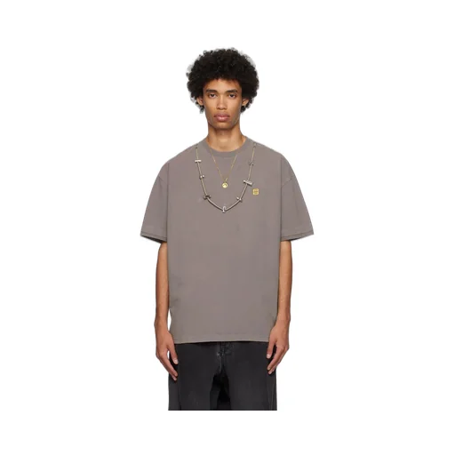 Necklace Embellished Crewneck T-Shirt